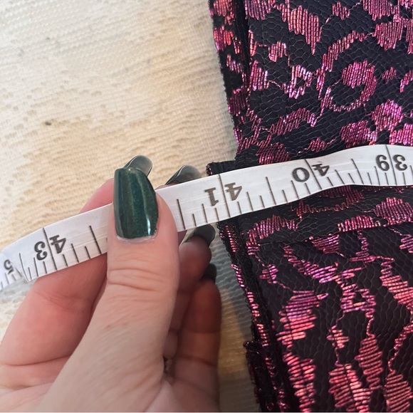 Stunning 1950s VTG Miss Jane Junior metallic lace cocktail swing dress - Picture 5 of 12